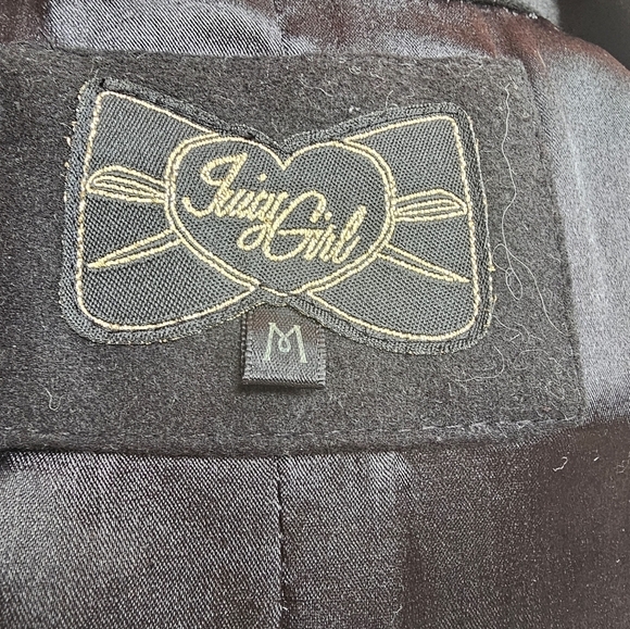 Juicy Girl wool blend jacket double breasted notched collar, buckle cuffs  M - Picture 11 of 11